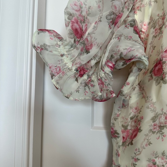 JessaKae Amelia Dress in Cream Floral - Picture 3 of 7